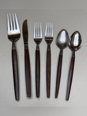 Vintage ECKO Eterna Stainless Steel Flatware Set - 6-Piece - Made in Japan